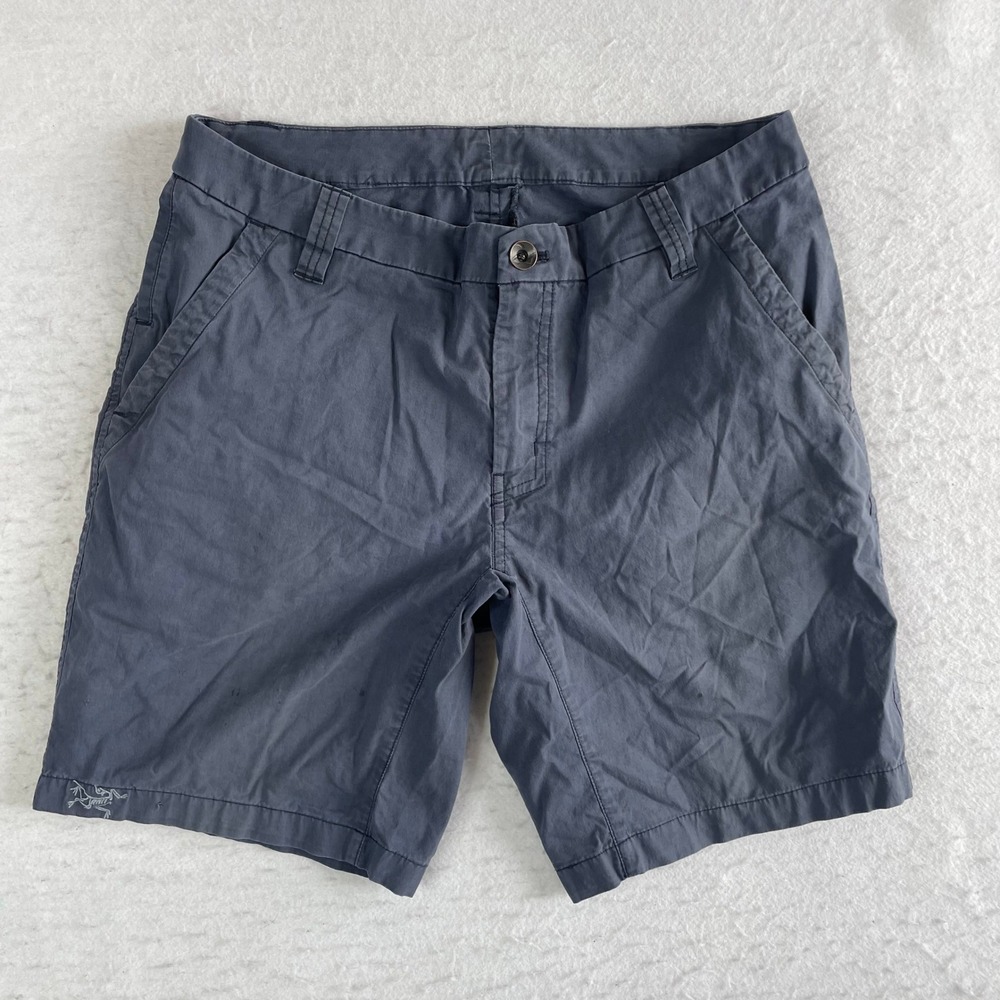 Arc'teryx Atlin Chino Short Mens 36 Grey Cotton Blend Outdoor Casual Trim Fit